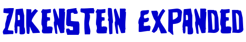Zakenstein Expanded шрифт